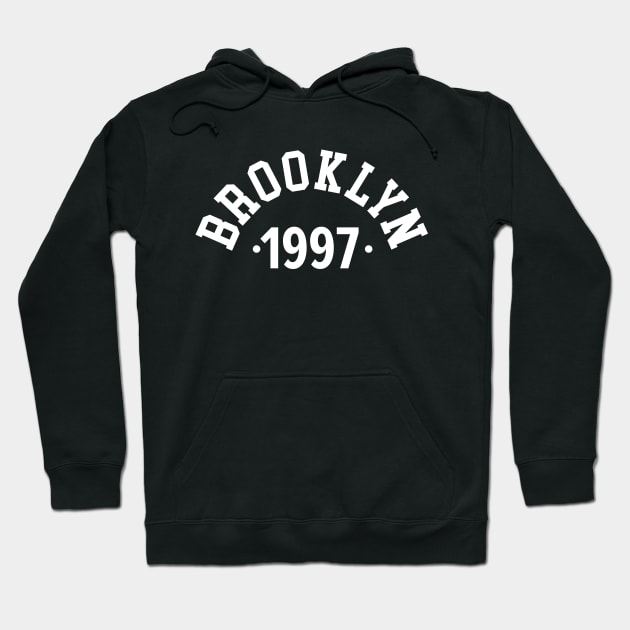 Brooklyn Chronicles: Celebrating Your Birth Year 1997 Hoodie by Boogosh